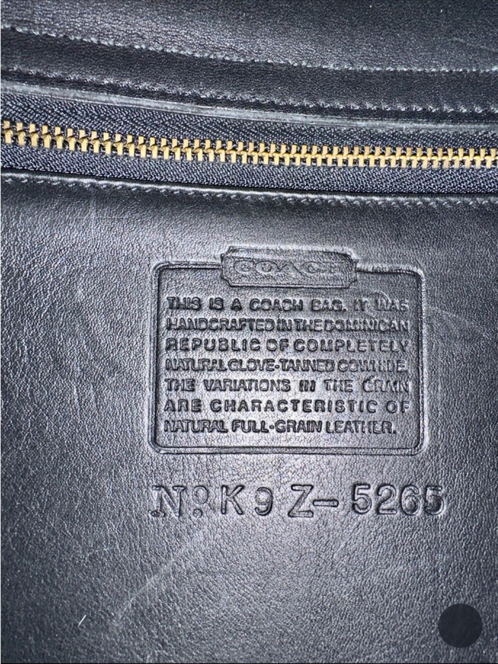 Coach Black Leather Briefcase with Gold Hardware Vintage - Picture 5 of 10